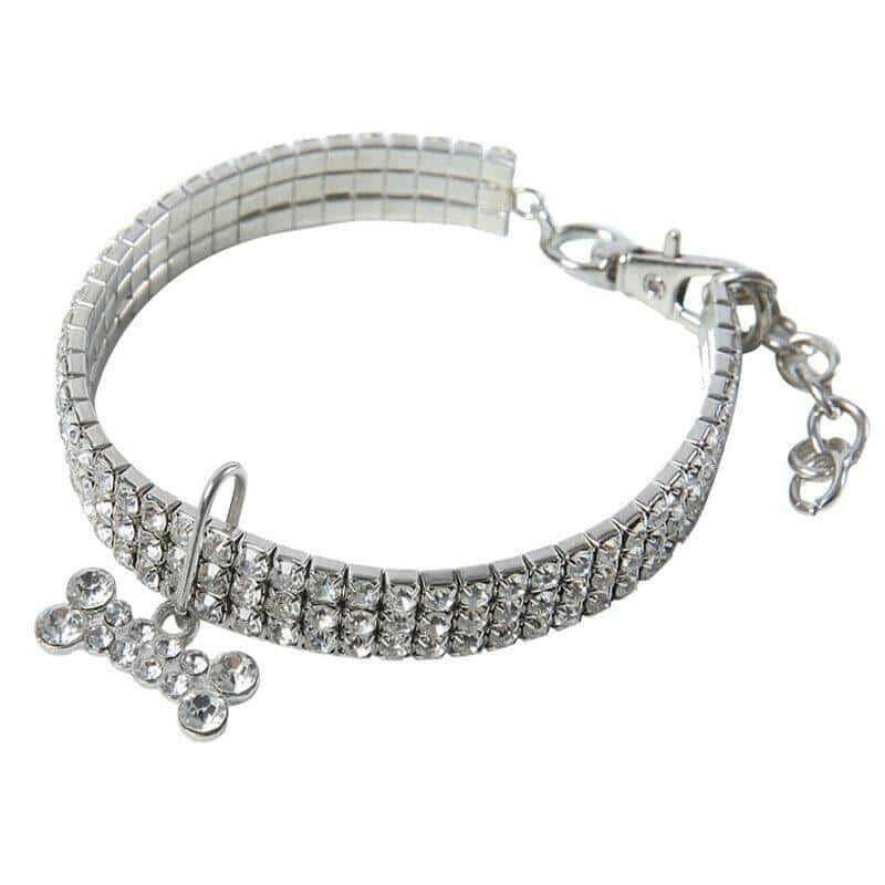 Rhinestone Dog Collar w/ Crystal Bling.