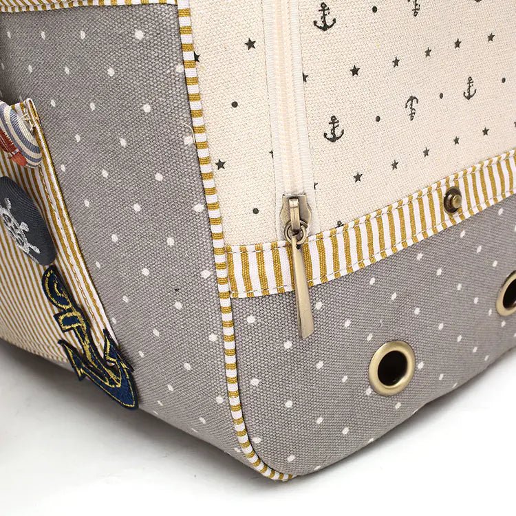 Canvas Pet Carrier - Pet Space Bag - Skippy Dogs