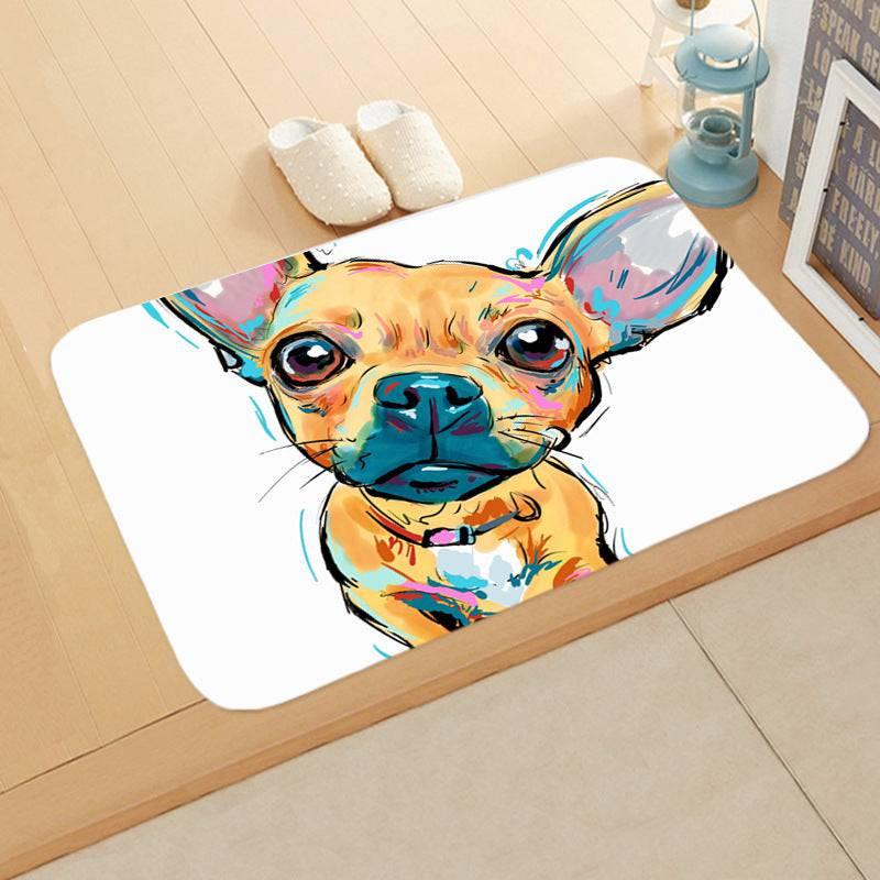 Digital Printing Floor Mat Bathroom Kitchen Toilet Absorbent non - slip Mat - Skippy Dogs