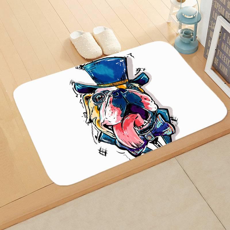 Digital Printing Floor Mat Bathroom Kitchen Toilet Absorbent non - slip Mat - Skippy Dogs