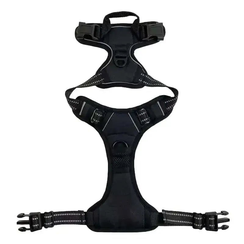 Reflective Nylon Chest and Back Harness for Dogs.