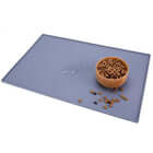 High Demand: Cooling Gel Dog Mat with food bowl on top for keeping pets comfortable and cool