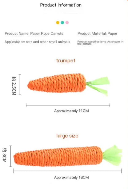 Bell-Tinkling Carrot Cat Chew