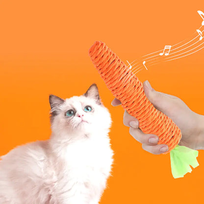 Bell-Tinkling Carrot Cat Chew