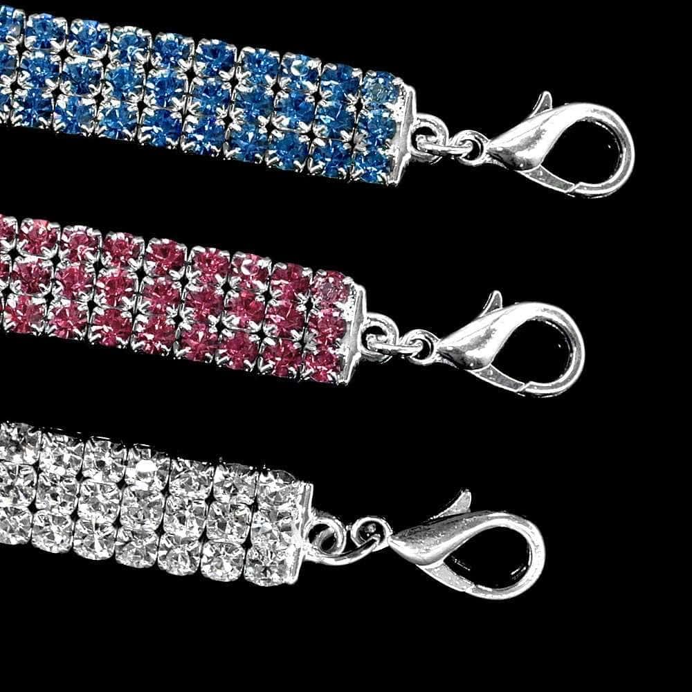 Bling Rhinestone Dog Collar Crystal Puppy Chihuahua Pet Dog Collars Leash For Small Medium Dogs Cats - Skippy Dogs