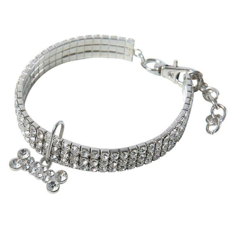 Rhinestone Dog Collar w/ Crystal Bling.