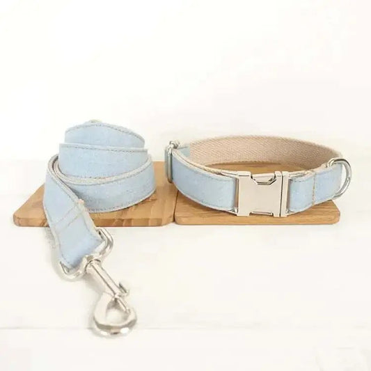 Blue Denim Leash for Pet Dogs.