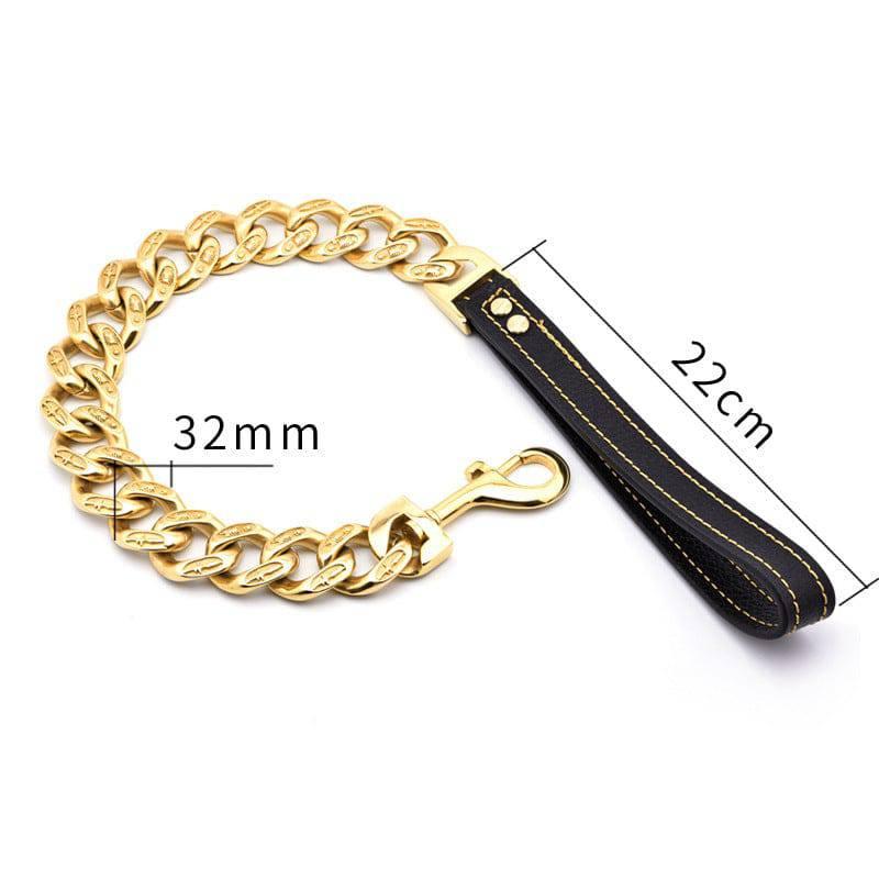 Bully Dog Titanium Steel Stainless Steel Pet Dog Chain Casting Thick Dog Leash - Skippy Dogs