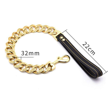 Bully Dog Titanium Steel Stainless Steel Pet Dog Chain Casting Thick Dog Leash - Skippy Dogs
