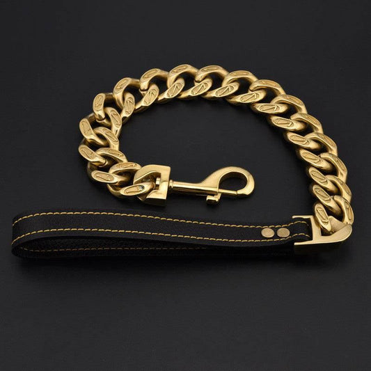 Bully Dog Titanium Steel Stainless Steel Pet Dog Chain Casting Thick Dog Leash - Skippy Dogs