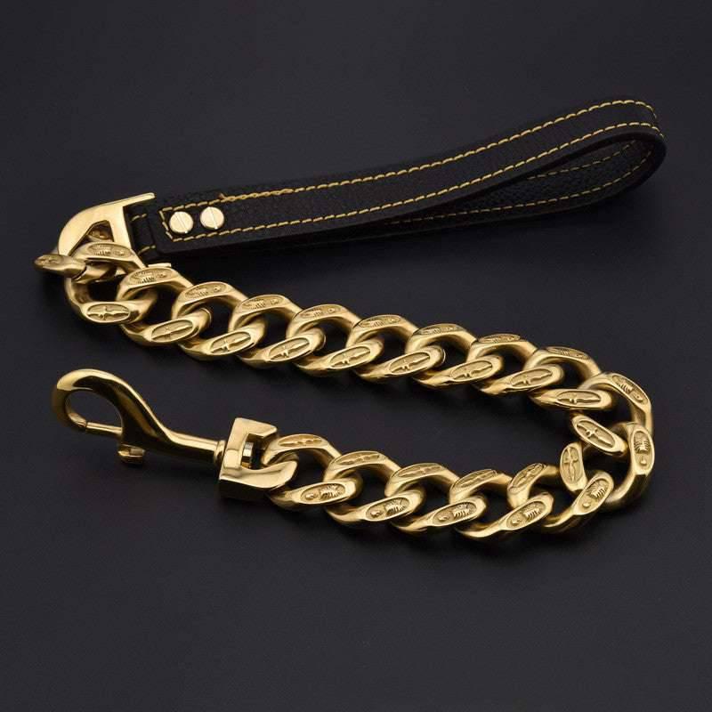 Bully Dog Titanium Steel Stainless Steel Pet Dog Chain Casting Thick Dog Leash - Skippy Dogs