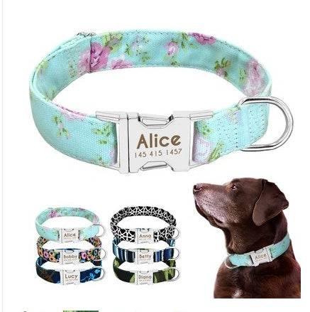 Cat Dog Collar Collar Lettering Anti - lost Tag Small Large Dog Traction Rope Collar Bell Dog Tag Custom - Skippy Dogs