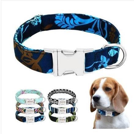 Cat Dog Collar Collar Lettering Anti - lost Tag Small Large Dog Traction Rope Collar Bell Dog Tag Custom - Skippy Dogs