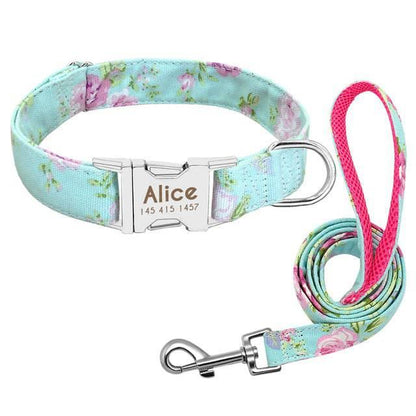 Cat Dog Collar Collar Lettering Anti - lost Tag Small Large Dog Traction Rope Collar Bell Dog Tag Custom - Skippy Dogs
