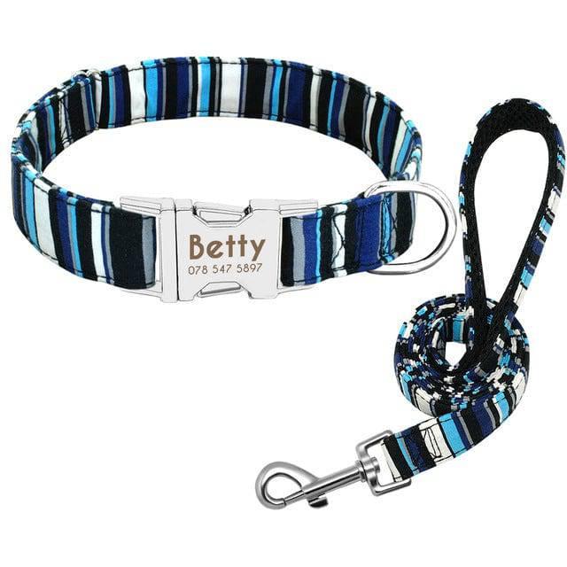 Cat Dog Collar Collar Lettering Anti - lost Tag Small Large Dog Traction Rope Collar Bell Dog Tag Custom - Skippy Dogs