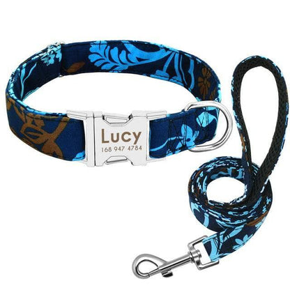 Cat Dog Collar Collar Lettering Anti - lost Tag Small Large Dog Traction Rope Collar Bell Dog Tag Custom - Skippy Dogs