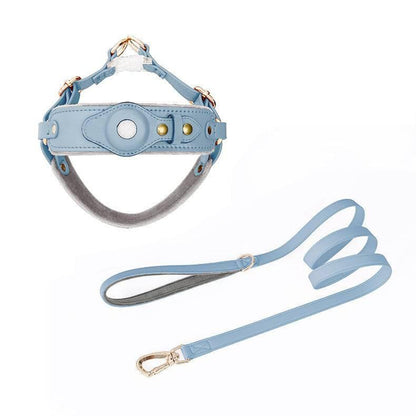 Chest Back Airtag Positioning With Dog Traction Rope - Skippy Dogs