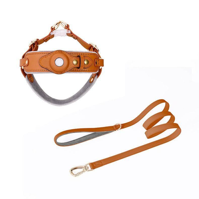 Chest Back Airtag Positioning With Dog Traction Rope - Skippy Dogs