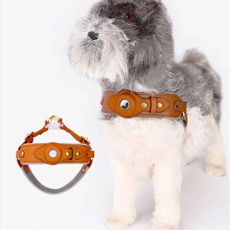 Chest Back Airtag Positioning With Dog Traction Rope - Skippy Dogs