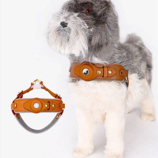 Chest Back Airtag Positioning With Dog Traction Rope - Skippy Dogs