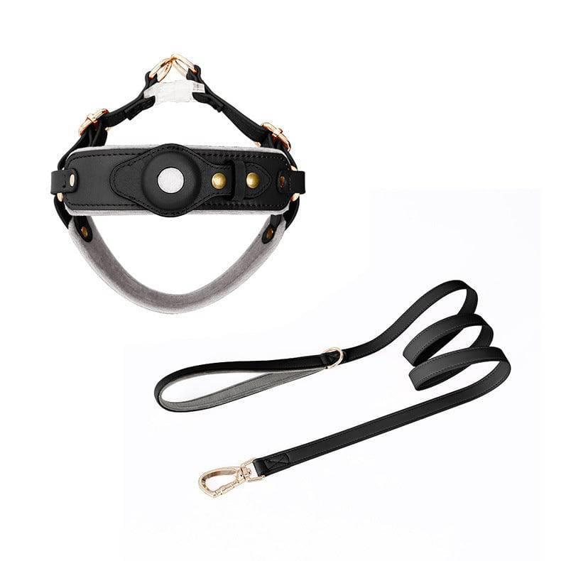 Chest Back Airtag Positioning With Dog Traction Rope - Skippy Dogs