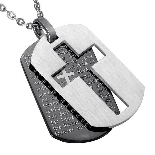 Cross Dog Tag Pendant - Skippy Dogs