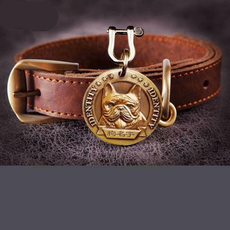 Customized Dog Collar Anti-lost Dog Tag Identity Tag.