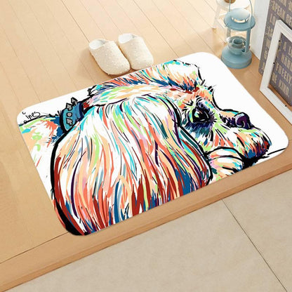 Digital Printing Floor Mat Bathroom Kitchen Toilet Absorbent non - slip Mat - Skippy Dogs