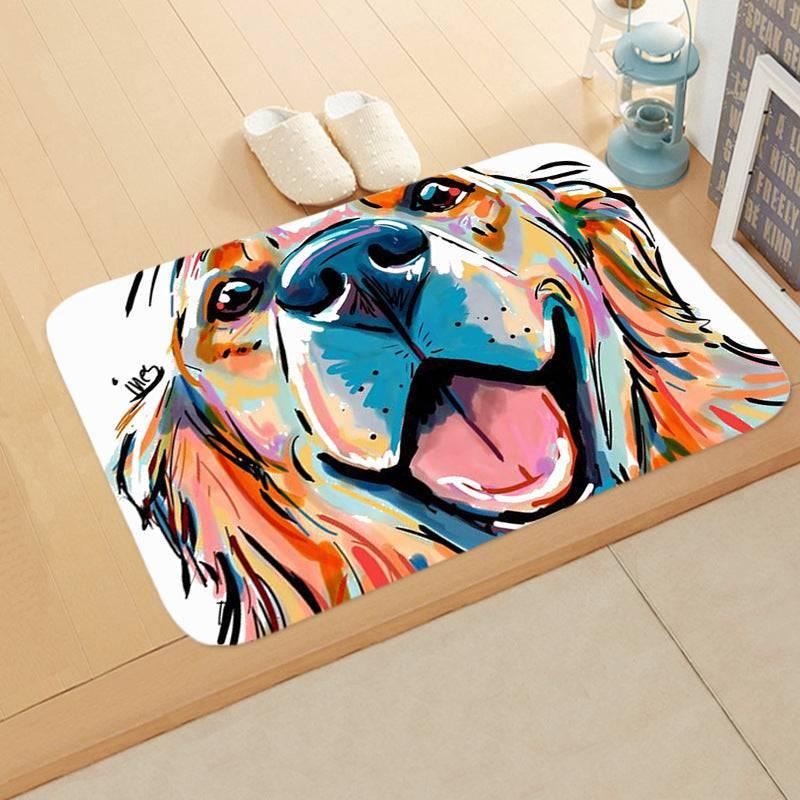 Digital Printing Floor Mat Bathroom Kitchen Toilet Absorbent non - slip Mat - Skippy Dogs