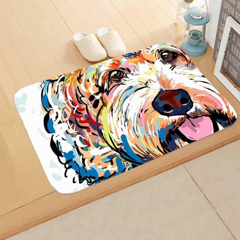 Digital Printing Floor Mat Bathroom Kitchen Toilet Absorbent non - slip Mat - Skippy Dogs