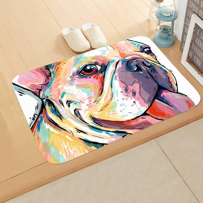 Digital Printing Floor Mat Bathroom Kitchen Toilet Absorbent non - slip Mat - Skippy Dogs