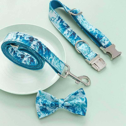 Dog Collar Traction Rope Set.