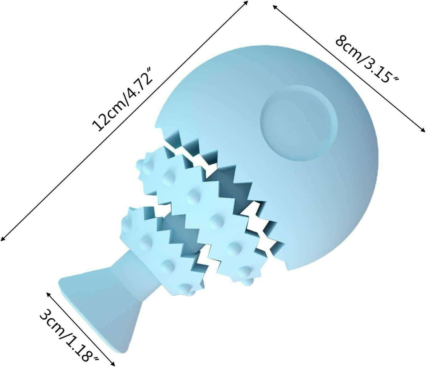 Dog Leak Food Fish Bone Shaped Training Toy.