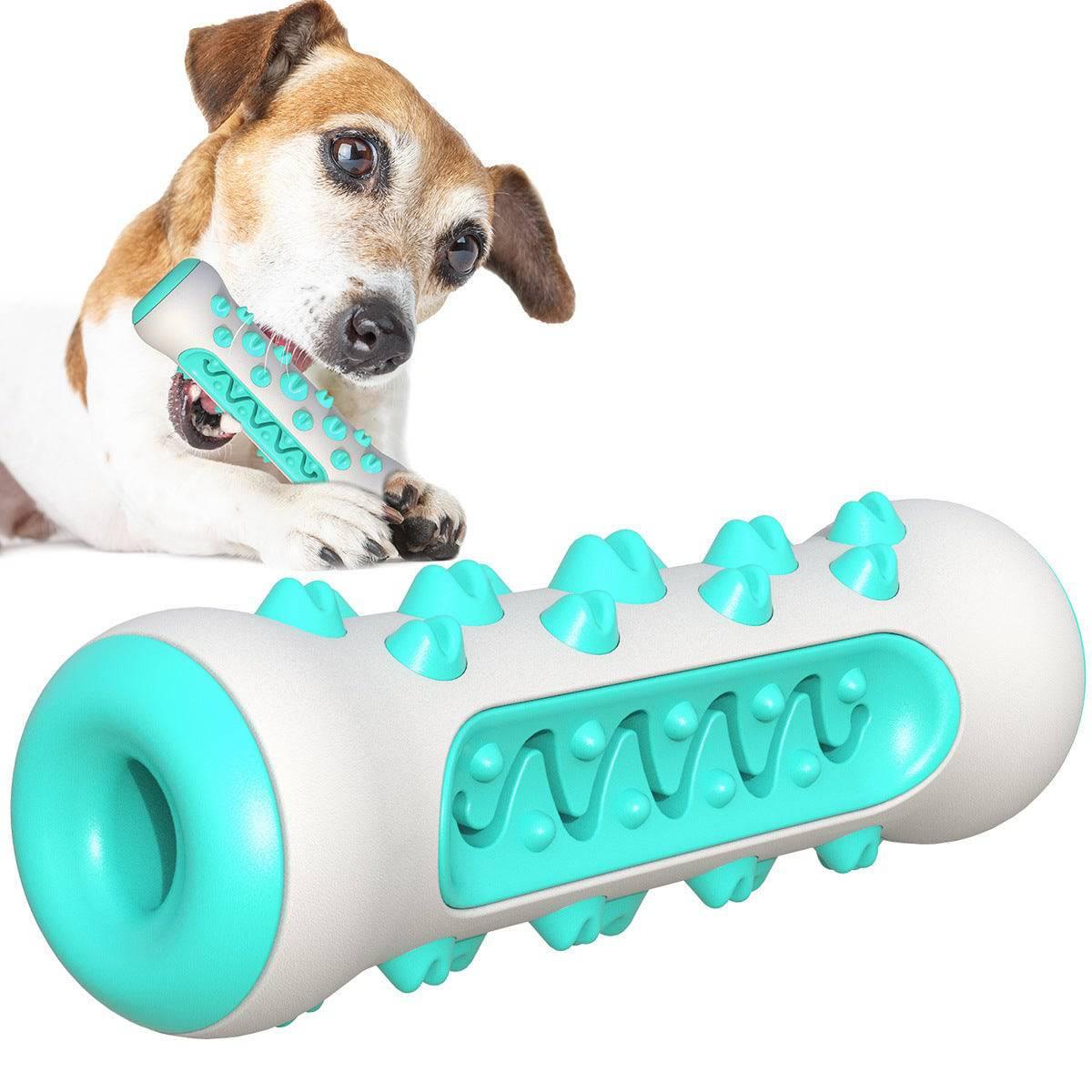 Dog Toothbrush Chew Toy Puppy Dog Teeth Cleaning Stick Natural Rubber Dental Teether Molar Toys For Dog Pets - Skippy Dogs