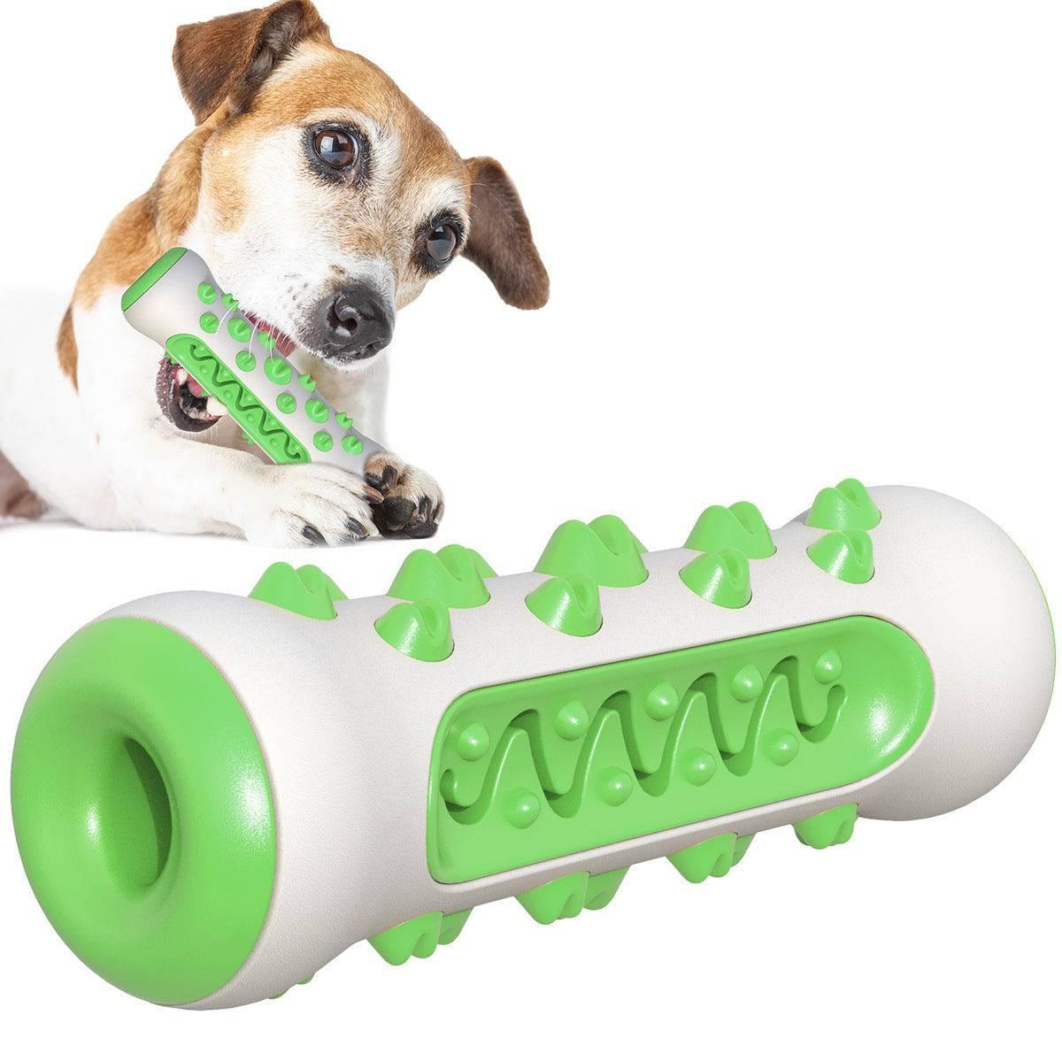 Dog Toothbrush Chew Toy Puppy Dog Teeth Cleaning Stick Natural Rubber Dental Teether Molar Toys For Dog Pets - Skippy Dogs