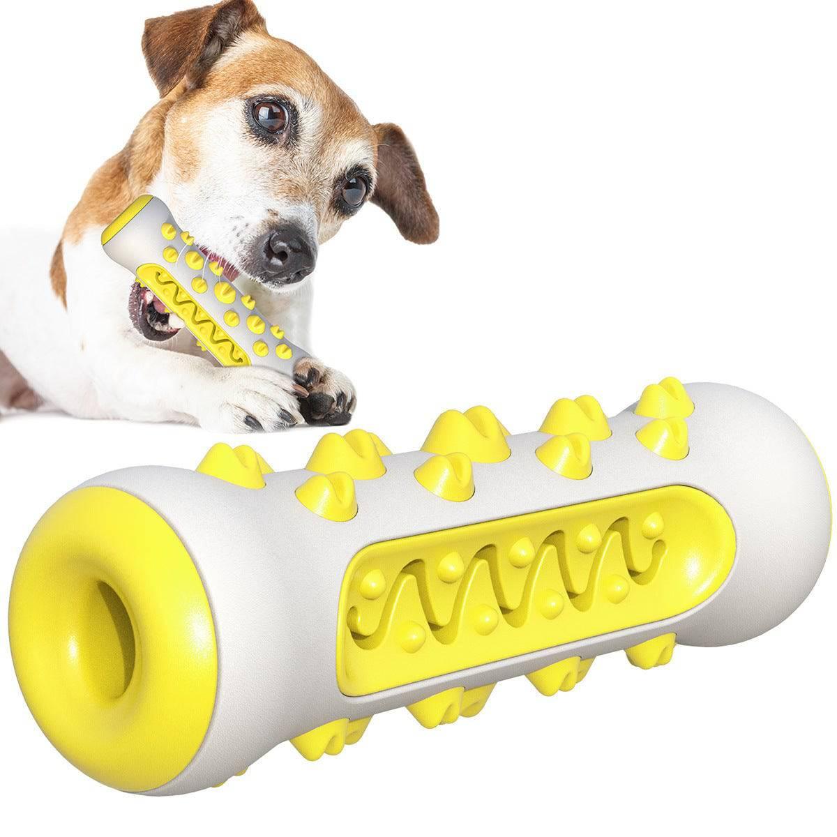 Dog Toothbrush Chew Toy Puppy Dog Teeth Cleaning Stick Natural Rubber Dental Teether Molar Toys For Dog Pets - Skippy Dogs