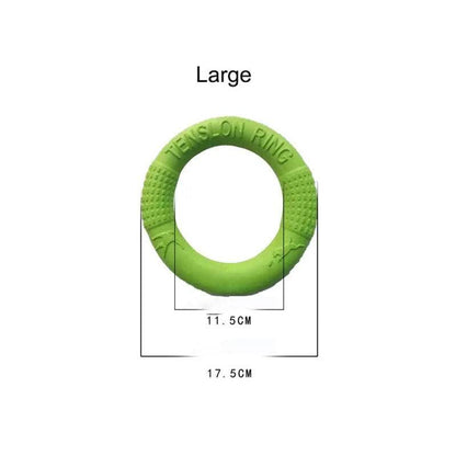Dog Toys Pet Flying Disk Training Ring Puller Anti - Bite Floating Interactive Supplies Dog Toys Aggressive Chewing - Skippy Dogs