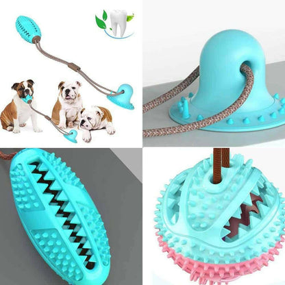 Dog Toys Silicon Suction Cup Tug A War Toy.