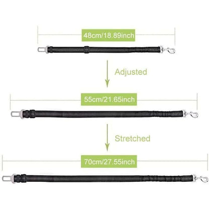 Durable Nylon Dog Seat Belt - Adjustable & Reflective.