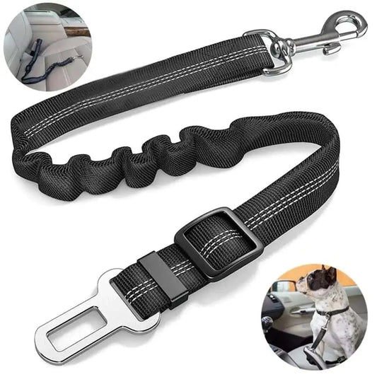 Durable Nylon Dog Seat Belt - Adjustable & Reflective.