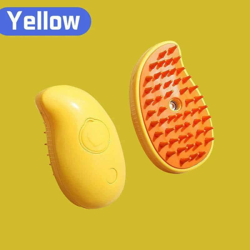 Electric Cat Steam Brush – 3-In-1 Pet Grooming Comb.