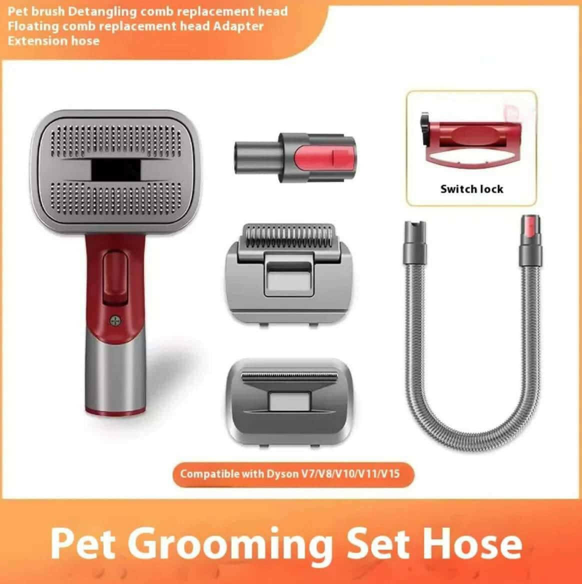 Full Series Pet Shaver Comb Suit with Hair Suction Head for Dogs and Cats.