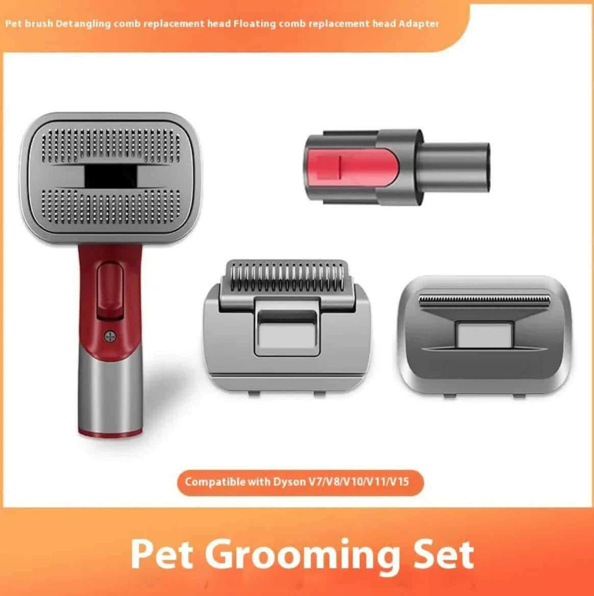 Full Series Pet Shaver Comb Suit with Hair Suction Head for Dogs and Cats.
