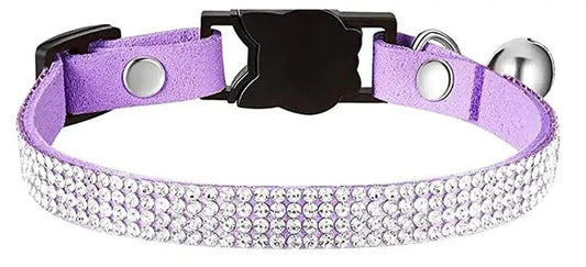 Rhinestones Dog / Cat Collars with Bell Bling.