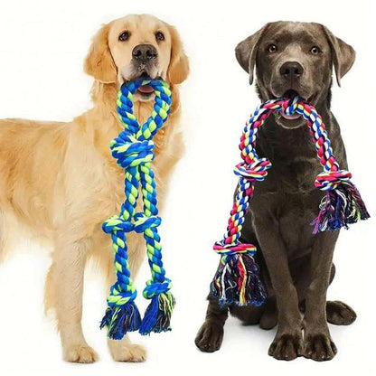Heavy-Duty Rope Knot Dog Toys.