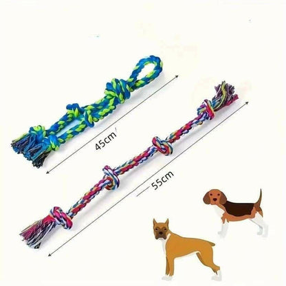 Heavy-Duty Rope Knot Dog Toys.