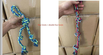 Heavy-Duty Rope Knot Dog Toys.