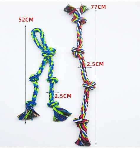 Heavy-Duty Rope Knot Dog Toys.