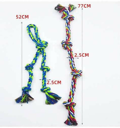 Heavy-Duty Rope Knot Dog Toys.