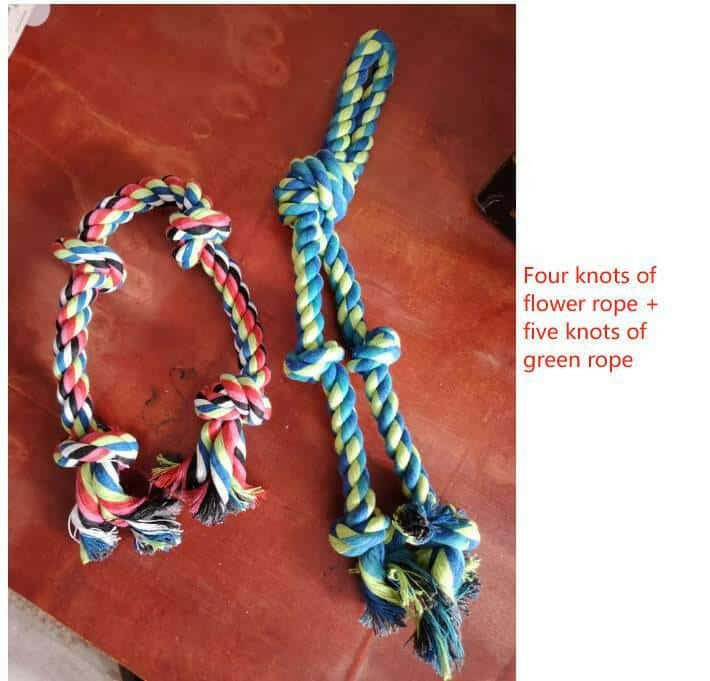 Heavy-Duty Rope Knot Dog Toys.